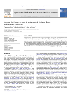 Keeping the illusion of control under control: Ceilings