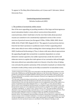 Constructing practical normativity