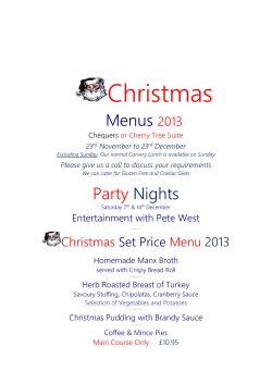 Christmas Lunch - Cherry Orchard