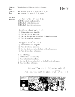 In the following, a) Differentiate and simplify b) Find all critical