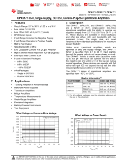 OPAx171 36-V, Single-Supply, SOT553