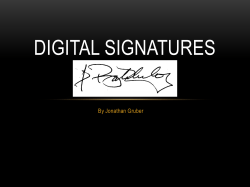 Digital signatures