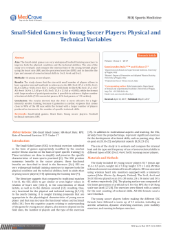 Small-Sided Games in Young Soccer Players: Physical