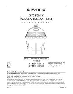 system 3&reg; modular media filter