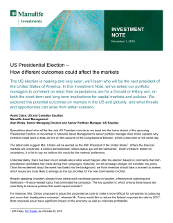 US Presidential Election &ndash; How different outcomes could affect the