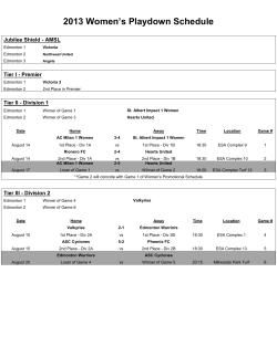 2013 EDSA Playdown Results