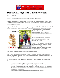 Don`t Play Jenga with Child Protection