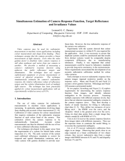 Simultaneous Estimation of Camera Response Function, Target