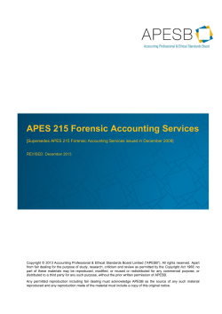 Forensic Accounting Services - Accounting Professional and Ethical