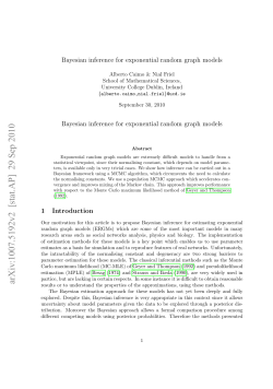 Bayesian inference for exponential random graph models