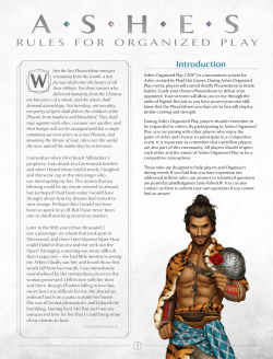 rules for organized play