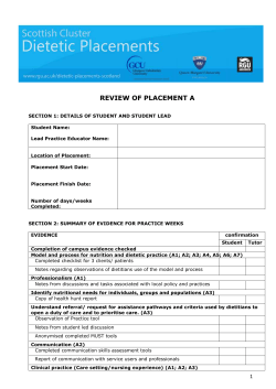 Review of Placement A (DOC 180KB)