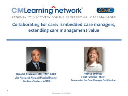 Collaborating for care - Commission for Case Manager Certification