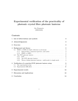 Experimental verification of the practicality of photonic crystal fibre