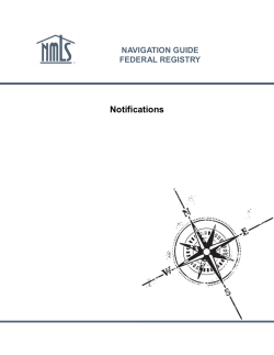 Notifications - NMLS Federal Registry Resource Center