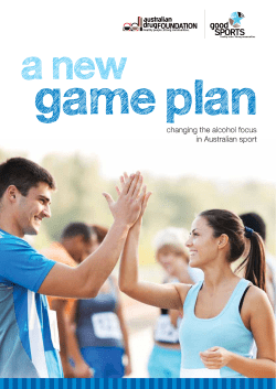 New Game Plan - Australian Drug Foundation