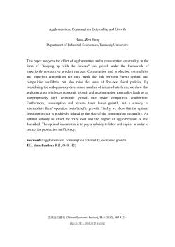 Agglomeration, Consumption Externality, and Growth