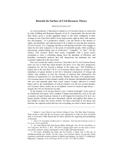 Beneath the Surface of Civil Recourse Theory