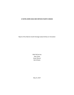 A FASTER, MORE AGILE AND CERTAIN ATLANTIC