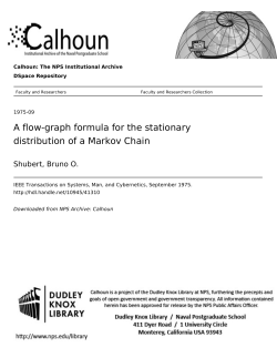 A flow-graph formula for the stationary distribution of a Markov Chain
