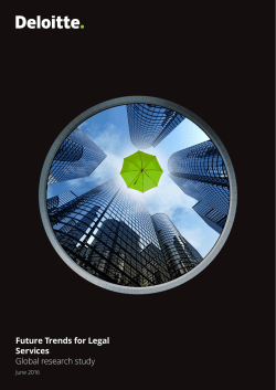 Future Trends for Legal Services Global research study