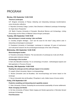 PROGRAM Monday, 23th September 14:00