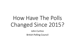 How Have The Polls Changed Since 2015?