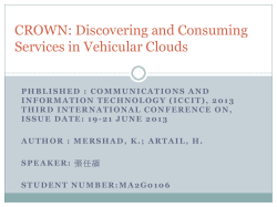 CROWN: Discovering and Consuming Services in Vehicular Clouds