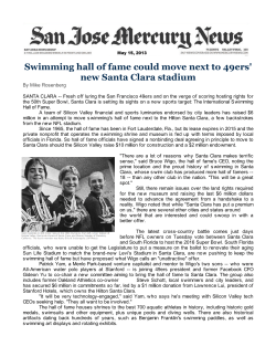 Swimming hall of fame could move next to 49ers` new Santa