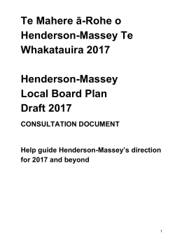 Your Henderson-Massey Local Board members