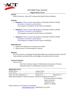 Proposal to Seek KSEA support for Outreach Math Program