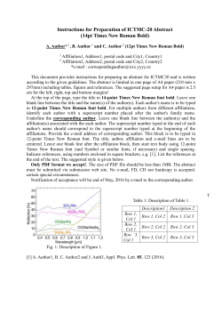 ICTMC-20_abstract_template