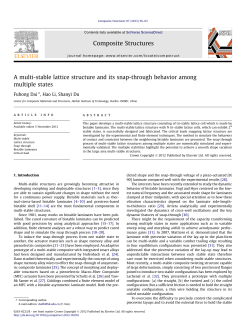 A multi-stable lattice structure and its snap-through behavior