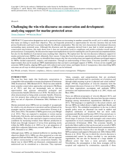 Challenging the win-win discourse on conservation and development