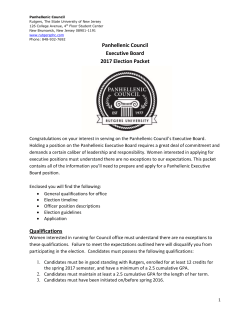 2017 Election Packet - Rutgers Panhellenic Council
