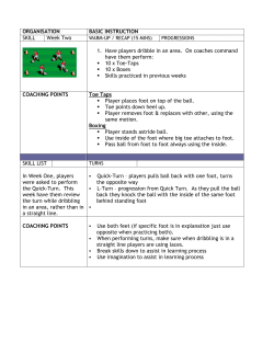 ORGANISATION BASIC INSTRUCTION SKILL Week Two 1. Have
