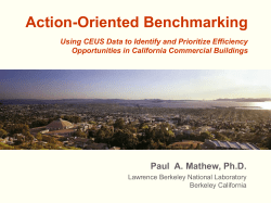 Action-Oriented Benchmarking
