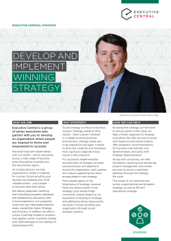 develop and implement winning strategy