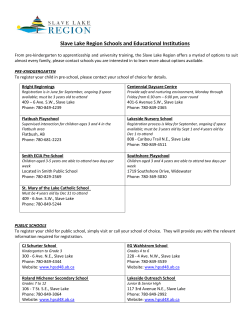 Slave Lake Region Schools and Educational Institutions