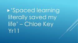 The Science behind revision