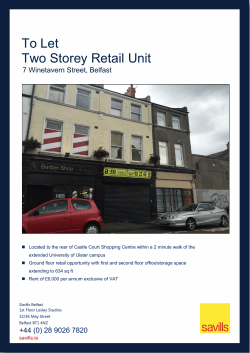 To Let Two Storey Retail Unit - Savills | Retail Property Search