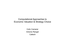 Camerer-Rangel - Computing + Mathematical Sciences