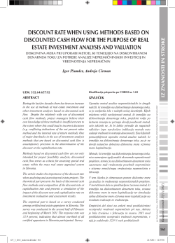 discount rate when using methods based on