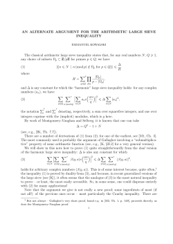 An alternate argument for the arithmetic large sieve inequality