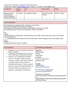 7th Compassion Project Lesson Plan Round Two