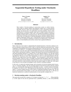 Sequential Hypothesis Testing under Stochastic Deadlines