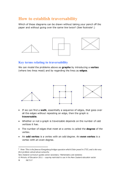 An example of traversability: Route inspection
