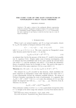 The cubic case of the main conjecture in Vinogradov`s mean value