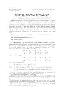 AN EFFICIENT ALGORITHM FOR COMPUTING THE