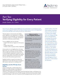 Part Two: Verifying Eligibility for Every Patient